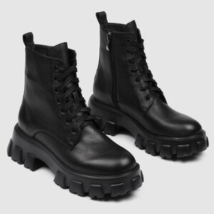 Jo Mercer Combat Boots Black Size 9